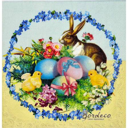 Serwetka decoupage firmy AMBIENTE Wielkanoc 33x33cm